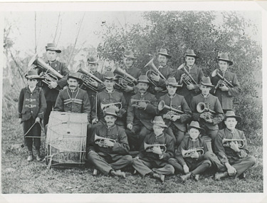 Photograph - Mossiface Brass Band, Thomas Lockheart Lindenow, 1906 c