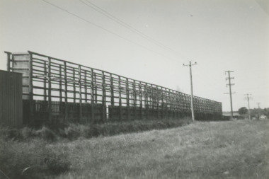 Photograph - large maize crib Bruthen Victoria, Maize crib Bruthen Victoria, 1990 c