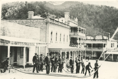 Photograph - fire brigade, Omeo Victoria c1913