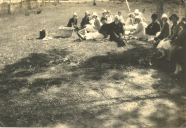 Photograph - Picnic party at Buchan Victoria, 1920 c