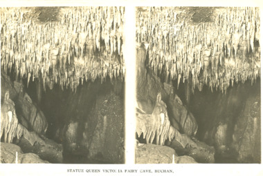 Postcard - statue Queen Victoria 1A Fairy Cave Buchan Victoria, 1920 c