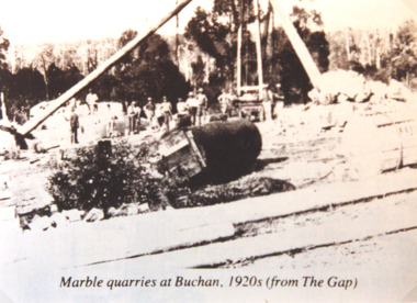 Photograph - Marble quarry at Buchan Victoria, 1920 c