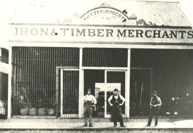 Photograph - Potter and Roberts Iron and Timber Store Bairnsdale Victoria, 1920 c