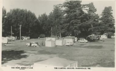 Postcard - Mitchell Gardens Campground Bairnsdale Victoria, Rose Series P4145, 1945 c