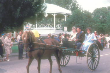 Photograph - street parade at Bairnsdale Victoria, K Scarce, 1984