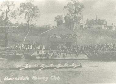 Photograph - Rowing Club at Bairnsdale Victoria, 1902