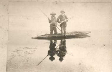 Photograph - Aboriginal canoe on Lake Tyers Victoria, H D Bulmer, 1905 c