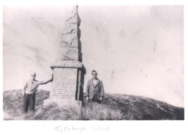 Photograph, S S Monumental City May  Memorial  on Tullaberga Island off Mallacoota Victoria, 1930 c