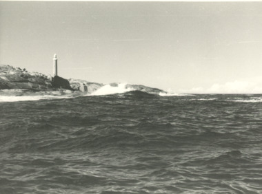 Photograph, G. Legg, Gabo Island showing lighthouse off Mallacoota Victoria, 1970 - 80 c