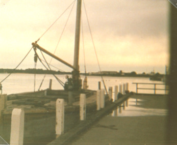 Photograph, Vera Bennett, Lady Harriet barge, Lakes Entrance Victoria, 14/06/1989 12:00:00 AM