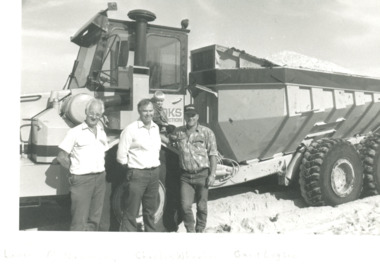 Photograph - G  Lugton,  C Whelan and L McNamara  at work Eastern Beach Lakes Entrance