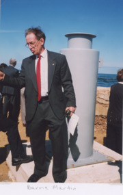 Photograph, Lakes Post Newspaper, Bruce Warr (Gippsland Ports CEO) Lakes Entrance Victoria, 1/04/1999 12:00:00 AM