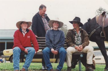 Photograph, Lakes Post Newspaper, Protest group from Buchan Victoria, 1/09/1999 12:00:00 AM