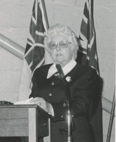 Photograph, Lakes Post Newspaper, Mrs Sylvia Lewis: Victory in Pacific Commemoration RSL Lakes Entrance Victoria, 1/08/1995 12:00:00 AM