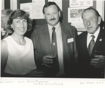 Photograph, Lakes Post Newspaper, Heather and Ross Tavener, Ross Woods: RSL Lakes Entrance Victoria, 1994