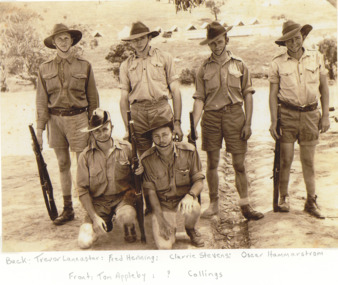 Photograph, soldiers of Lakes Entrance at Puckapunyal Victoria, 1942