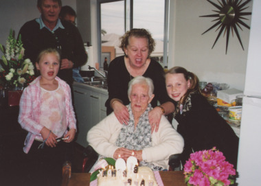 Photograph - Vera Bennett.    Lakes Entrance Victoria, M Holding, 90th Birthday, 1/07/2013 12:00:00 AM