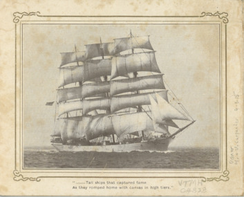 Postcard - TSS Ulimoroa, 1924