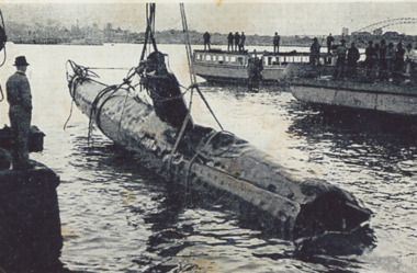 Photograph - Japanese submarine: Sydney NSW, 1/05/1942 12:00:00 AM