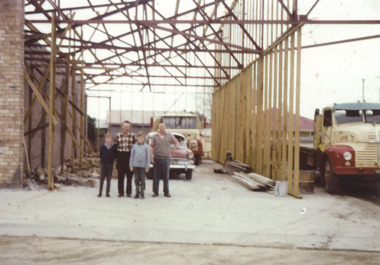 Photograph - Hancock Engineering workshop Lakes Entrance 1963, Charles H Daniel, Hancock family, 1963