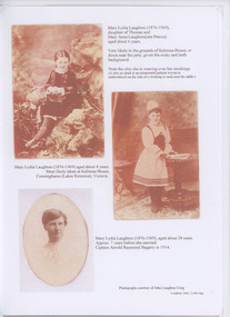 Photograph - Mary Lydia Laughton, Laughton Family