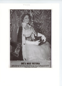 Photograph - Leonie Sparks, Sun Newspaper, Miss Victoria 1956, 1956