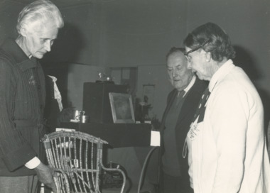Photograph, Child's cane chair donation