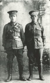 Photograph, Les and Willy Fish , WW1