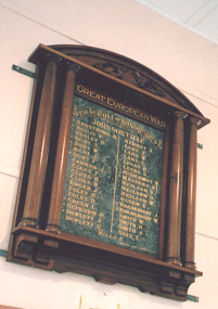 Photograph, M Holding, Johnsonville Honour Role Board, 1/04/2011 12:00:00 AM
