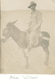 Photograph, Sam Wilson, 1915 c