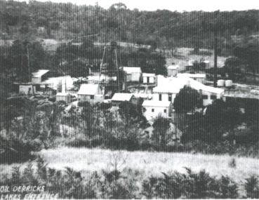 Photograph, Lakes Oil Limited Company's Deep Shaft, Lakes Entrance Victoria, 1944 c