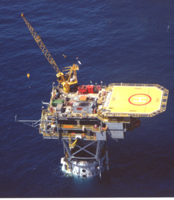 Photograph, Esso BHP, Esso BHP Oil platform Bream B, Bass Strait, 1/11/1996 12:00:00 AM