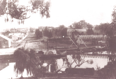 Photograph, 'Tanjil' , wharf Bairnsdale Victoria, 1890 c
