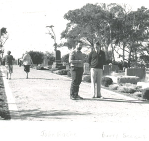 Photograph - Cr Barry Seacomb and John Roche, Lakes Post Newspaper, Cr Barry Seacomb and John Roche 1991, 30/05/1991 12:00:00 AM