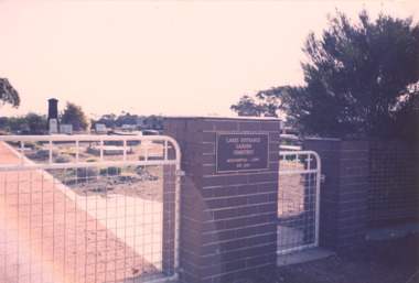 Photograph - Cemetery Lakes Entrance Victoria, Lakes Post Newspaper, Garden Cemetery Palmer Road Lakes Entrance Victoria 1991, 1/05/1991 12:00:00 AM