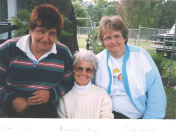 Photograph - Leukaemia Foundation  Nowa Nowa Victoria, Lakes Post Newspaper, Gloria Lees Margaret Munroe and Judy Hartley of Nowa Nowa Victoria, 1/04/1999 12:00:00 AM