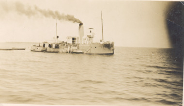 Photograph - Dredge W H Edgar, Gippsland Lakes Victoria, 1926
