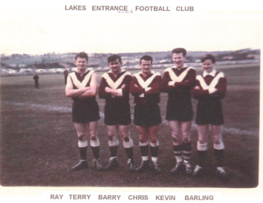 Photograph - Barling Brothers, Lakes Entrance  Football club c1965