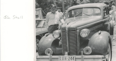 Photograph - Buick Straight 8, Jim Stoll of Warragul at Lakes Entrance Victoria, 1990 c
