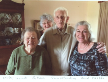 Photograph - Mitchelson Family, Shirley Hancock, Frank Mitchelson and Franks daughters Joy Seevers and Carol Hobson, 2017