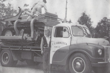 Photograph - Hancock Trucking, Jack Corbett and Ted Jackel, 1950 c