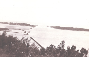 Photograph - View of Entrance from Jemmys Point, Gippsland Lakes from Jemmys Point,  Lakes Entrance Victoria, 1930 c