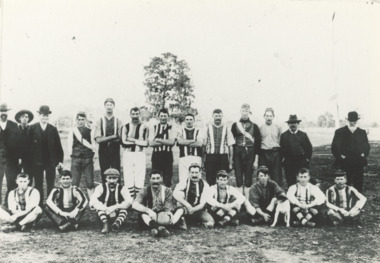 Photograph - Football Team, Mossiface Victoria, 1890 c