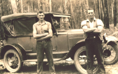 Photograph - T Model Ford, Charles Pettman and William Henry Flukes, 1936 c