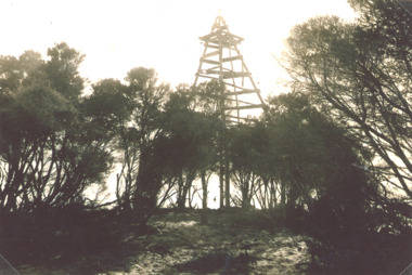 Photograph - Timber Beacon Gippsland Lakes, Vacinity of Raymond Island Victoria, 1900 c