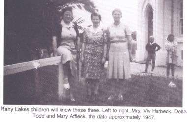 Photograph - State School 2672 Lakes Entrance, Viv Harbeck, Della Todd and Mary Affleck  1947, 1947