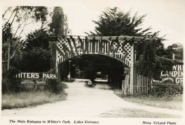 Postcard - Whiters Camp Park, Mona McLeod, 1935 c