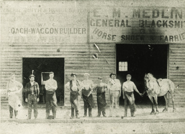 Photograph - E M Medling Blacksmith, 1910 c