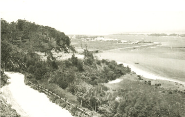 Postcard - Lakes Entrance viewed from Jemmys Point, Rose Series, 1925 c
