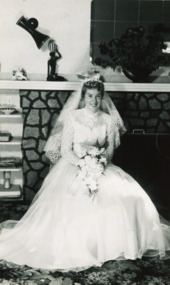 Photograph - Pat Hubbard  wedding  c1950, 1950 c